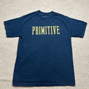 Primitive Graphic T Shirt Men's Size M Blue Short Sleeve Skateboarding Skater
